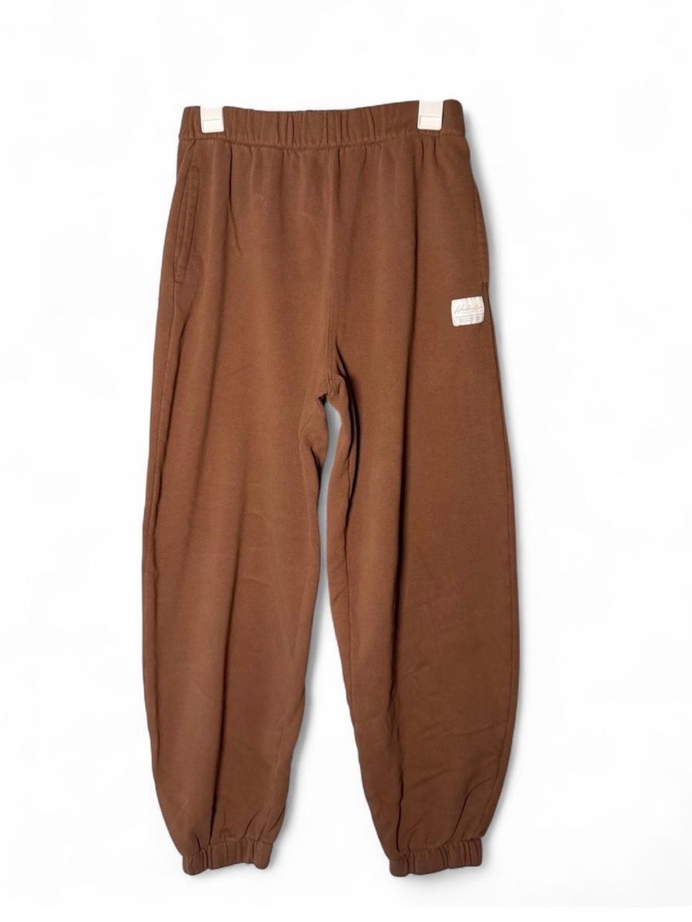 Hollister Brand Brown Elastic-Waist Sweatpants